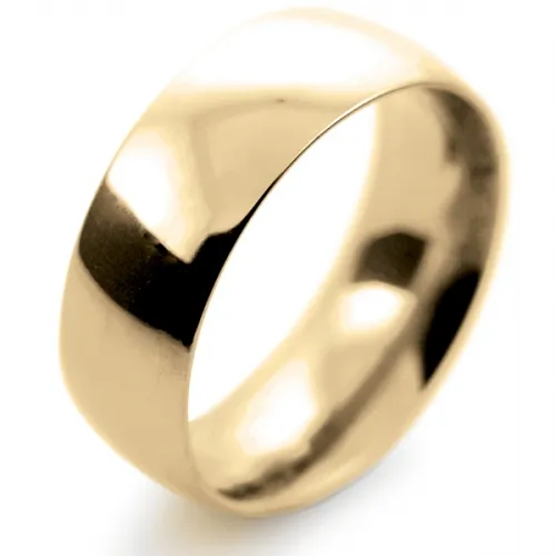 Court Very Heavy -  8mm (TCH8Y) Yellow Gold Wedding Ring